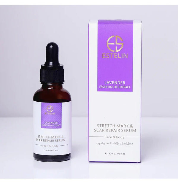 Rs.1 - Estelin Lavender Essential Oil Stretch Mark & Scar Serum 30m Luxeery - Luxeery