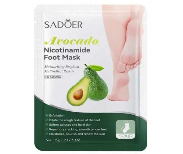 Sadoer - 5 in 1 Nourish Avocado Nicotinamide Foot Mask - 35g Sadoer - Luxeery