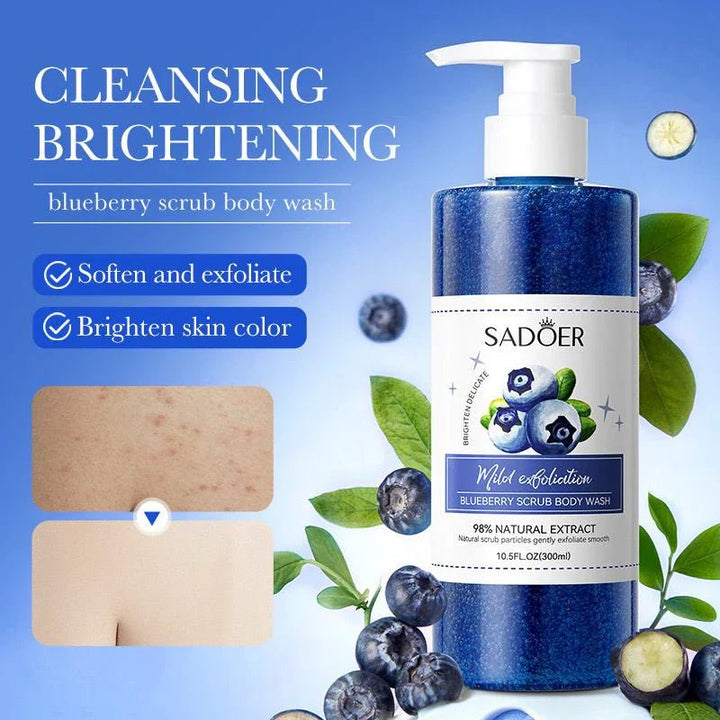 Sadoer Blueberry Scrub Body Wash 300Ml Sadoer - Luxeery