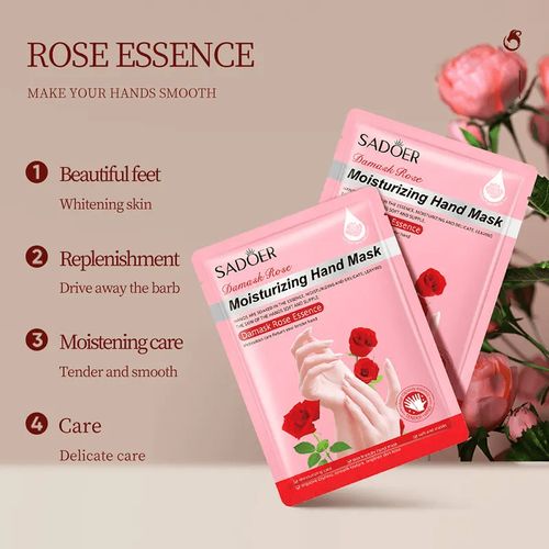 Sadoer Damask Rose Moisturizing Hand Mask 35G - 1 PC Sadoer - Luxeery