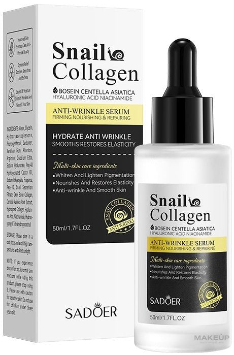 Sadoer Snail Collagen Anti - Wrinkle Serum 50Ml Sadoer - Luxeery