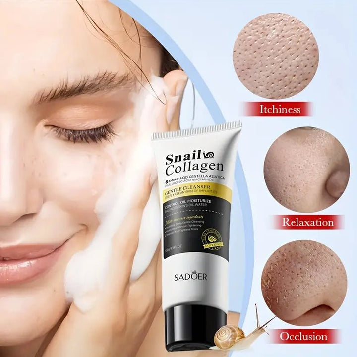 Sadoer Snail Collagen Gentle Cleanser 100G Sadoer - Luxeery