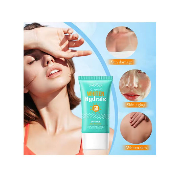 Sadoer Sunscreen Whiten Hydrate 60 Spf Pa+ 50G Sadoer - Luxeery