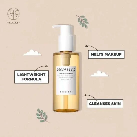 [ SKINi004 Pores - Perfecting & Glow Boosting Duo] Madagascar Centella Light Cleansing Oil 30ml + Madagascar Centella Toning Toner mini 30ml SKIN1004 - Luxeery