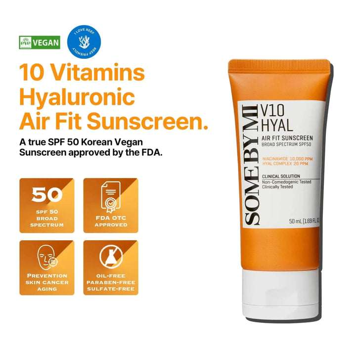 [SOME BY MI] - V10 HYAL AIR FIT SUNSCREEN 50ml - Korean - Skincare.pk SOME BY MI - Luxeery