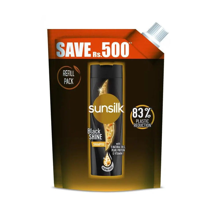 Sunsilk Black Shine Shampoo Refill Pouch - 1L Sunsilk - Unilever Pakistan - Luxeery