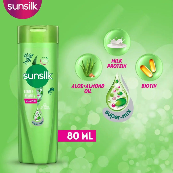 Sunsilk Long & Healthy Shampoo 80Ml Sunsilk - Unilever Pakistan - Luxeery