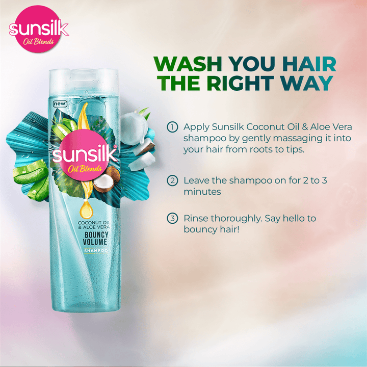 Sunsilk - Oil Blends Coconut Oil & Aloe Vera Shampoo - 380Ml Sunsilk - Unilever Pakistan - Luxeery