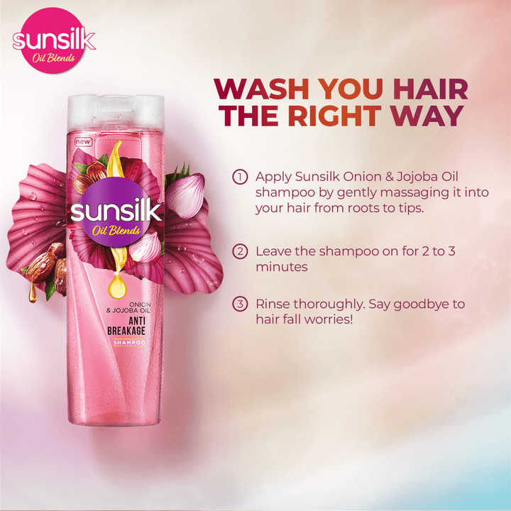 Sunsilk - Oil Blends Onion & Jojoba Oil Shampoo - 380Ml Sunsilk - Unilever Pakistan - Luxeery