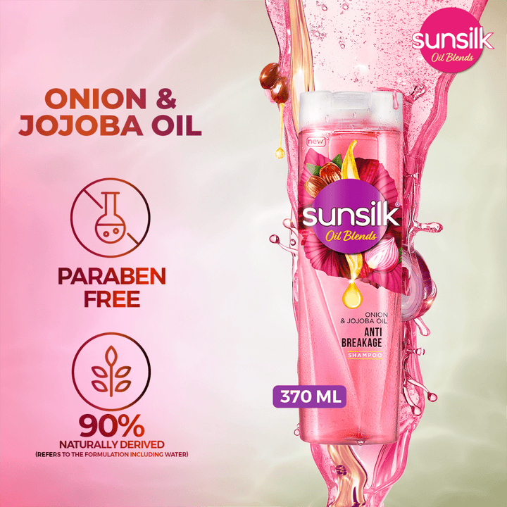 Sunsilk - Oil Blends Onion & Jojoba Oil Shampoo - 380Ml Sunsilk - Unilever Pakistan - Luxeery