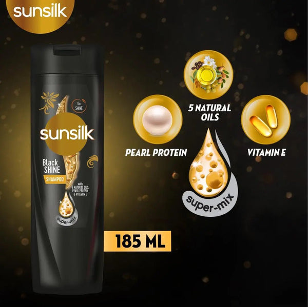 Sunsilk Shampoo Black Shine - 185Ml Sunsilk - Unilever Pakistan - Luxeery