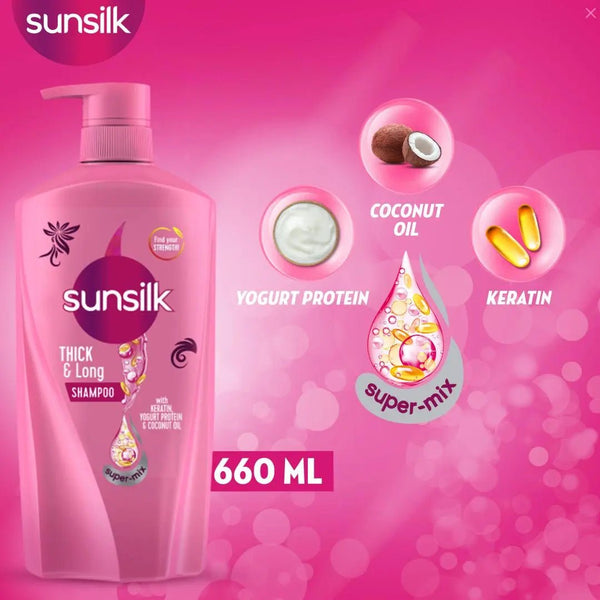 Sunsilk thick & Long Shampoo 660ml Sunsilk - Unilever Pakistan - Luxeery