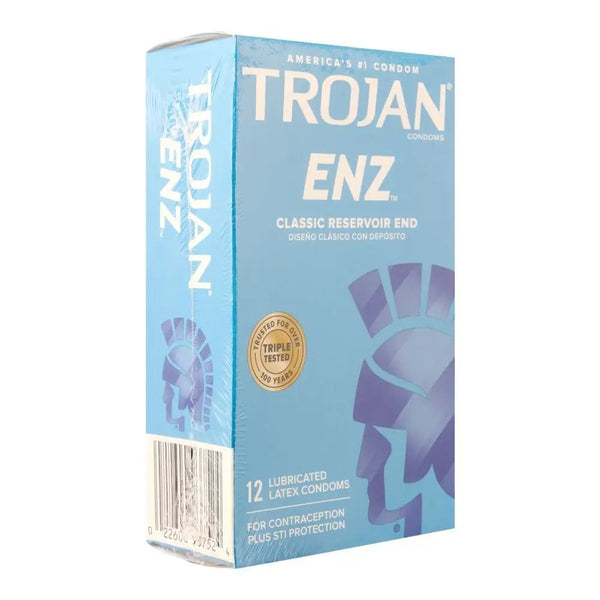 Trojan - Condom Enz Classic Reservoir End - 12S Trojan - Luxeery