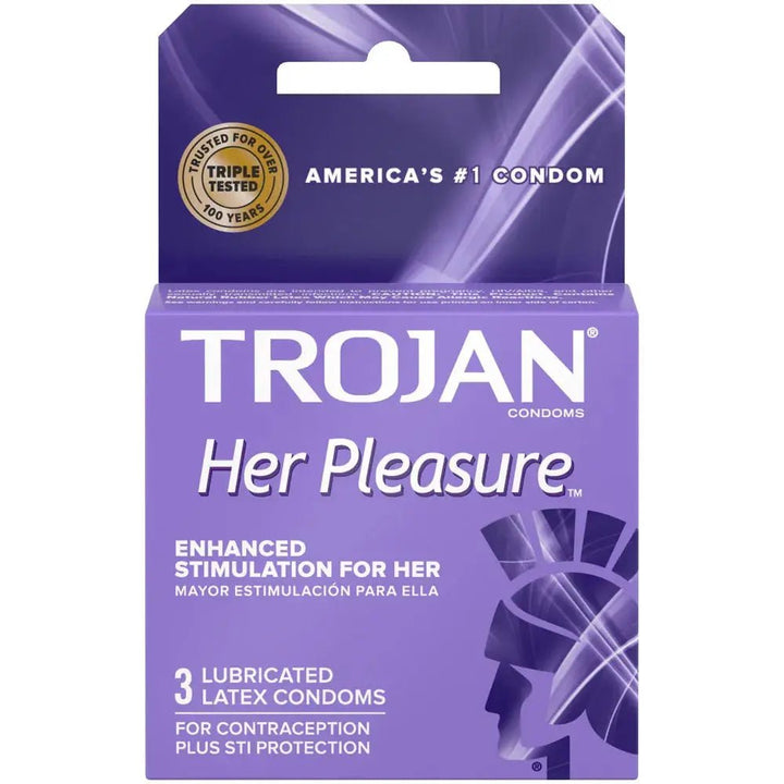 Trojan - Condom Her Pleasure Sensations - 3Ct Trojan - Luxeery