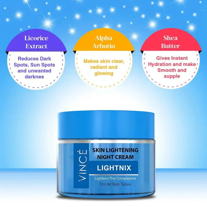 Vince - Lightnix - Skin Lightening Night Cream Vince - Luxeery