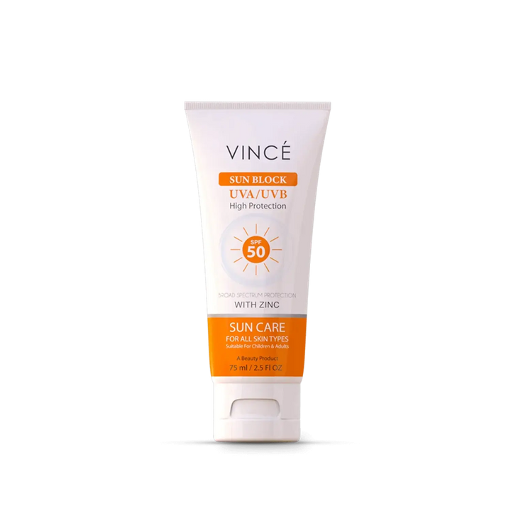 Vince - Sun Block - Uva & Uvb Protector Spf - 50 - 75Ml Vince - Luxeery