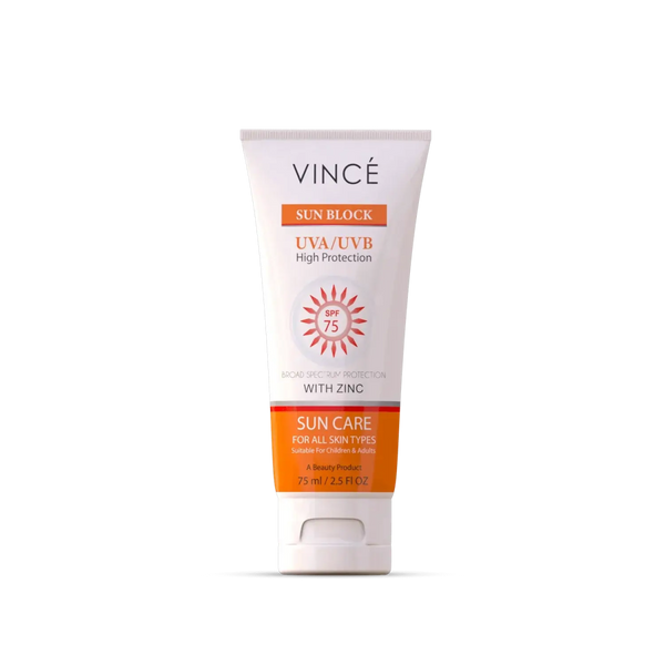 Vince - Sun Block - Uva & Uvb Protector Spf - 75 - 75Ml Vince - Luxeery