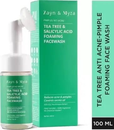 Zayn & Myza Tea Tree & Salicylic Acid Foaming With Built - In Deep Cleansing Brush (For Women) Zayn & Myza - Luxeery